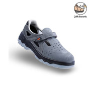 Mekap Sandal 034L-01 Mavi Çelik Burunlu Sandalet